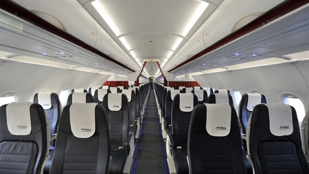 Plan de asientos de Aegean Airlines.
